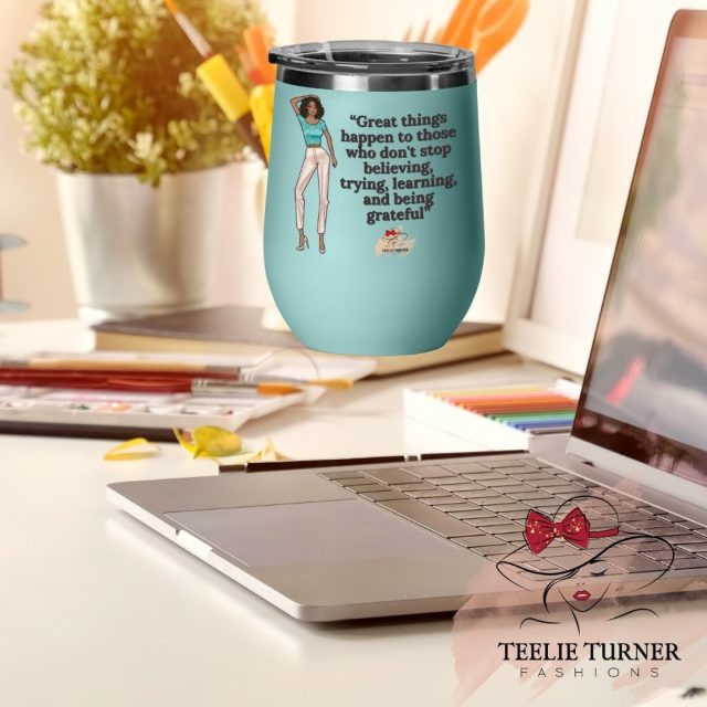 Relax with a glass of wine or cool beverage. Enjoy your favorites in a Teelie Turner Fashions insolated wine glass. Each glass includes a chic design and positive quote.

Shop here >>> https://bit.ly/3SLglr7

#teelieturnerfashions #winetime #wineoclock