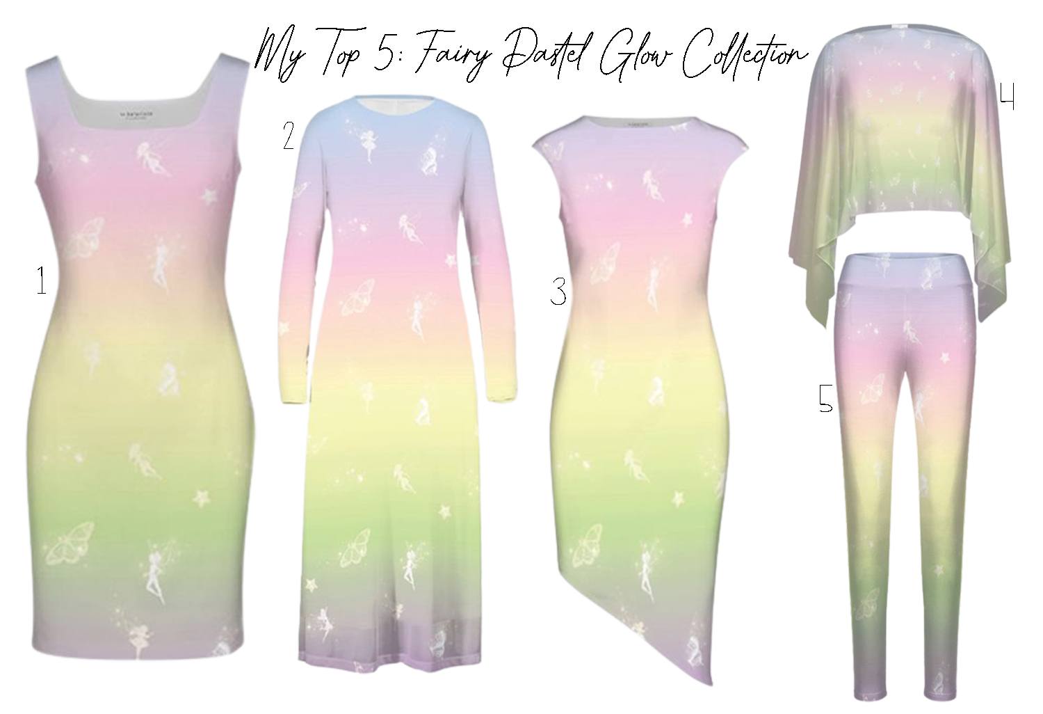 teelie turner fashions, fairy pastel glow collection, fairy pastel glow