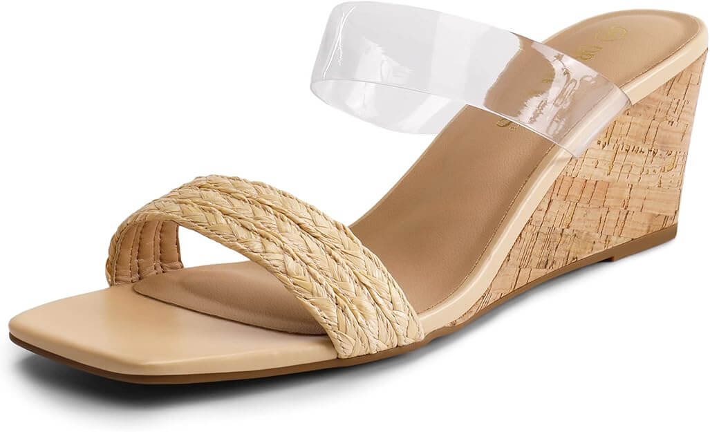 DREAM PAIRS Women Slides Wedge Sandals (1)