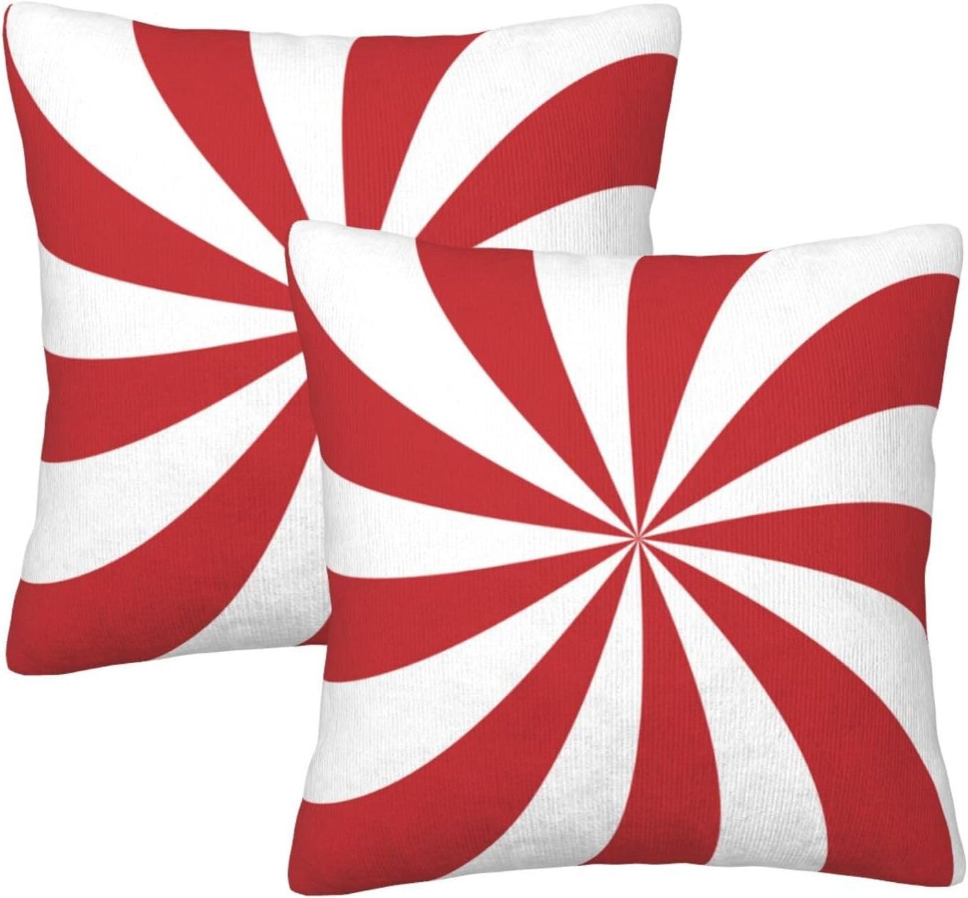 Candy Cane 18 Inch Set of 2 Pillow Cases