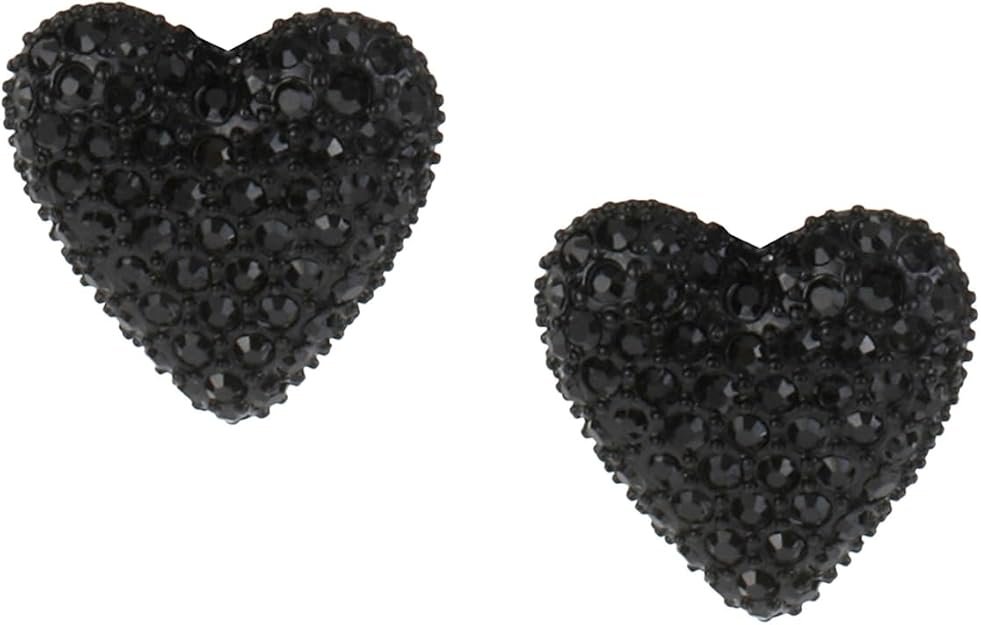 Betsey Johnson Heart Stud Earrings